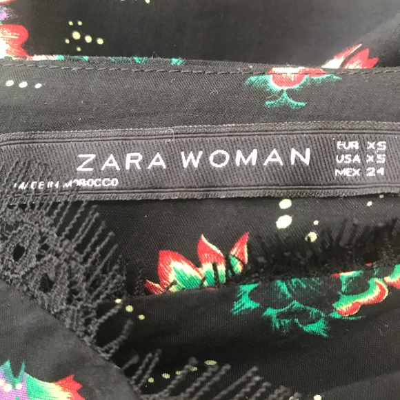 Zara Printed Slip Dress - Picture 2 of 6